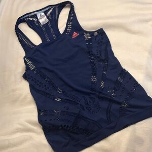 Adidas women’s climacool running tank cutout size M